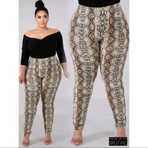 Snakeskin Leggings